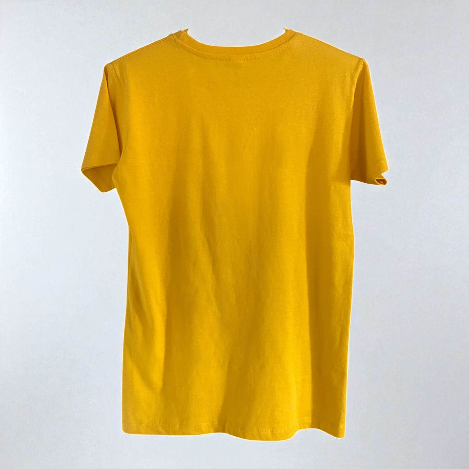 Dos du T-shirt Urban Comfort FLT jaune pour homme, coupe droite et confortable.