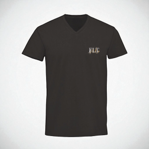 T-shirt urban essentiel homme FLT-col V, noir