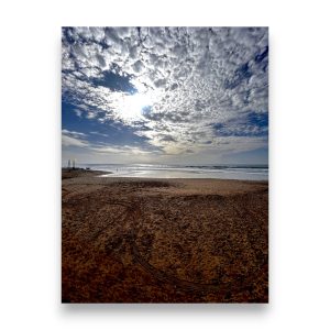 Poster Photo FLT Le Rivage des Rêves Agadir Plage Maroc nuages 40x60 cm