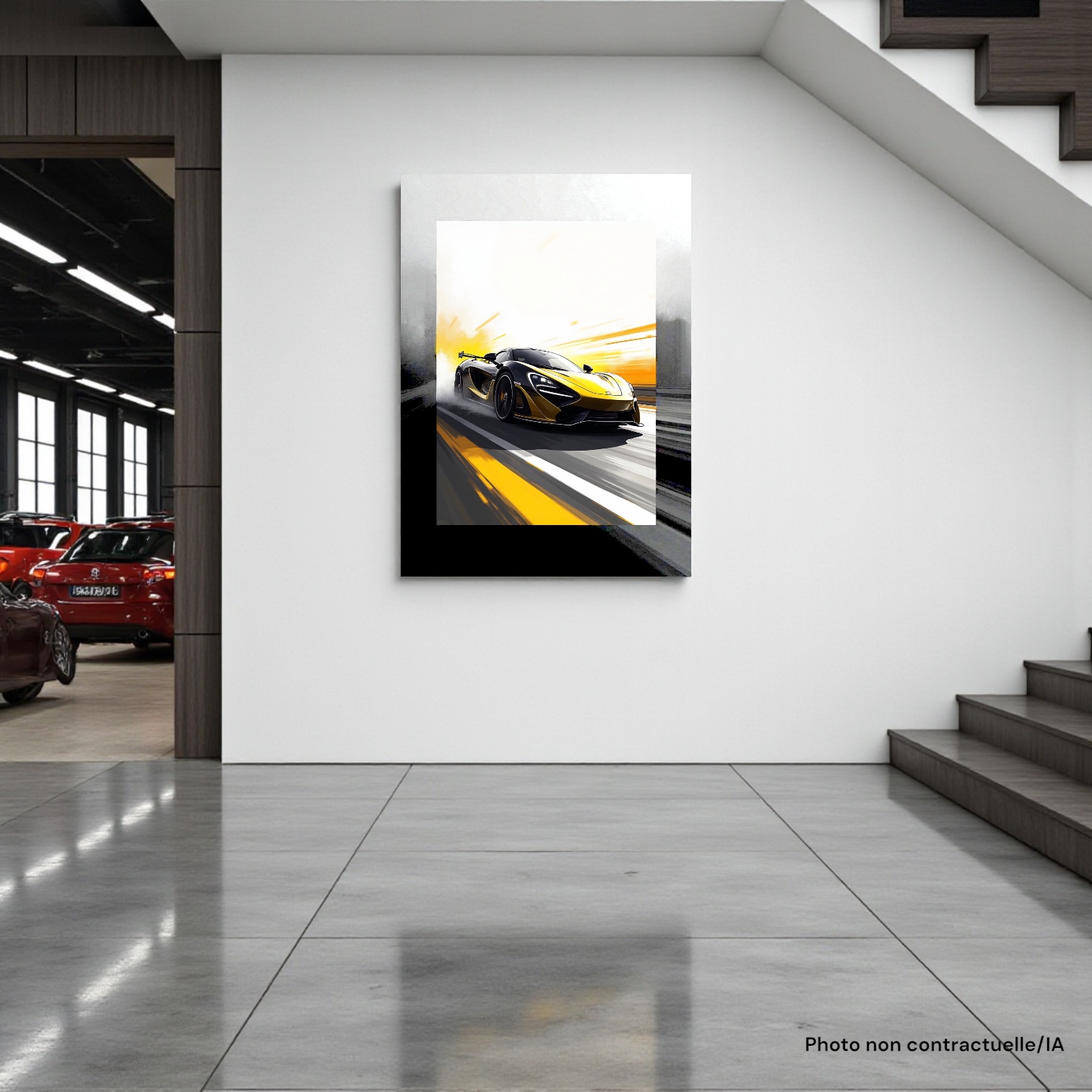 Poster Photo FLT Urban Core, décoration showroom ou galerie d'art automobile.